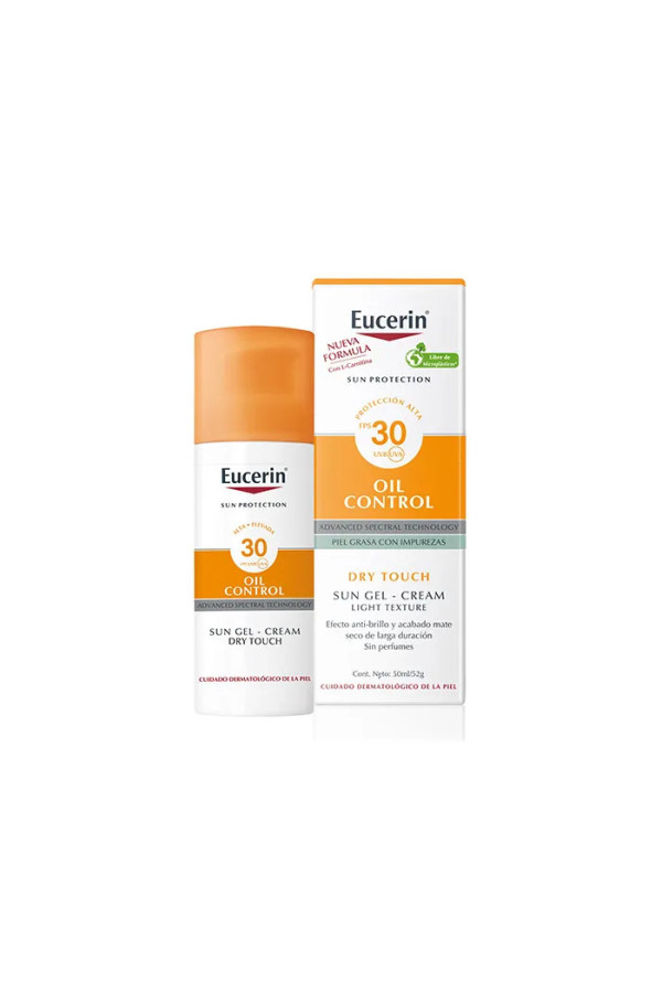 Eucerin Sun Gel Crème Oil Control Toucher Sec Spf30 50ml