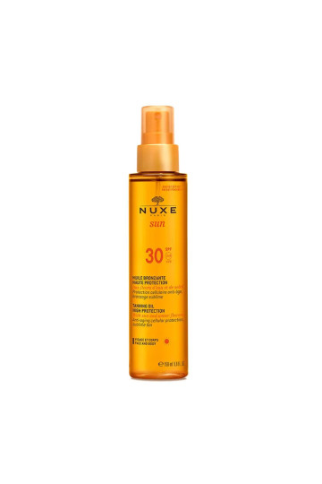 Nuxe Sun Huile Bronzante Visage Et Corps Spf30 150ml
