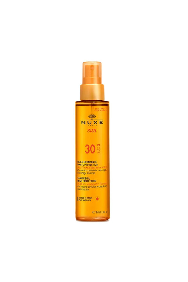 Nuxe Sun Huile Bronzante Visage Et Corps Spf30 150ml