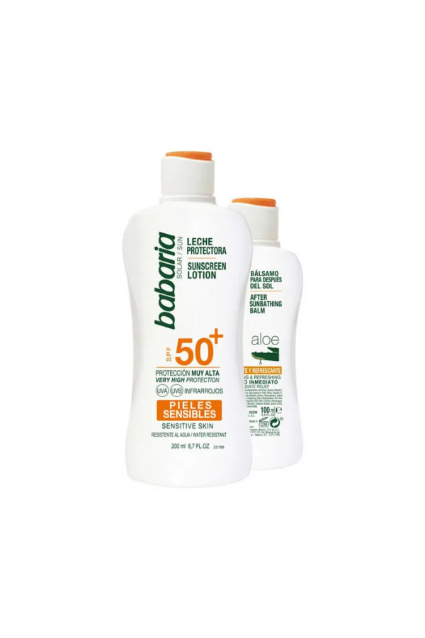 Babaria Sun Sunscreen Lotion Spf50 Plus 200ml Coffret 2 Produits