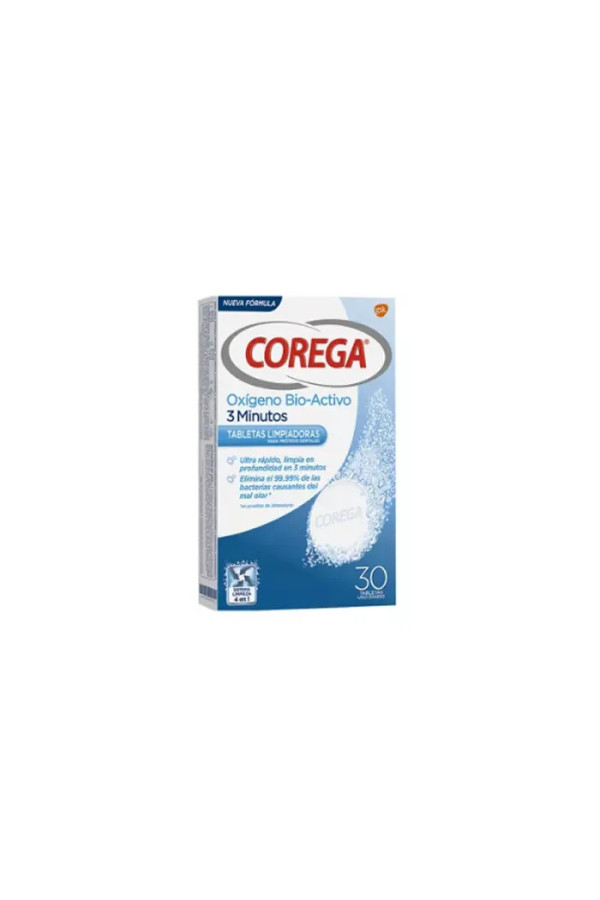 Corega Oxygène Actif 3 Minutes 30 Comprimés