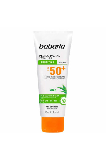Babaria Facial Fluid Sensitive Skin Spf50 75ml