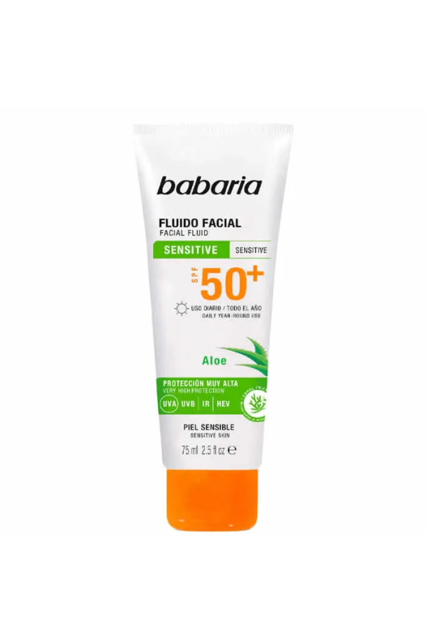 Babaria Facial Fluid Sensitive Skin Spf50 75ml