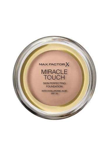 Max Factor Miracle Touch Skin Perfecting Foundation Spf30 045 Warm Almond