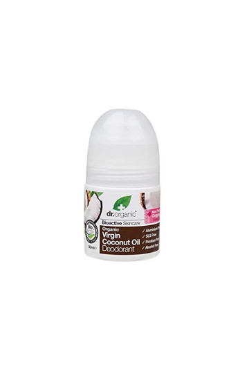 Dr Organic Virgin Coconut Oil Déodorant  Roll On 50ml