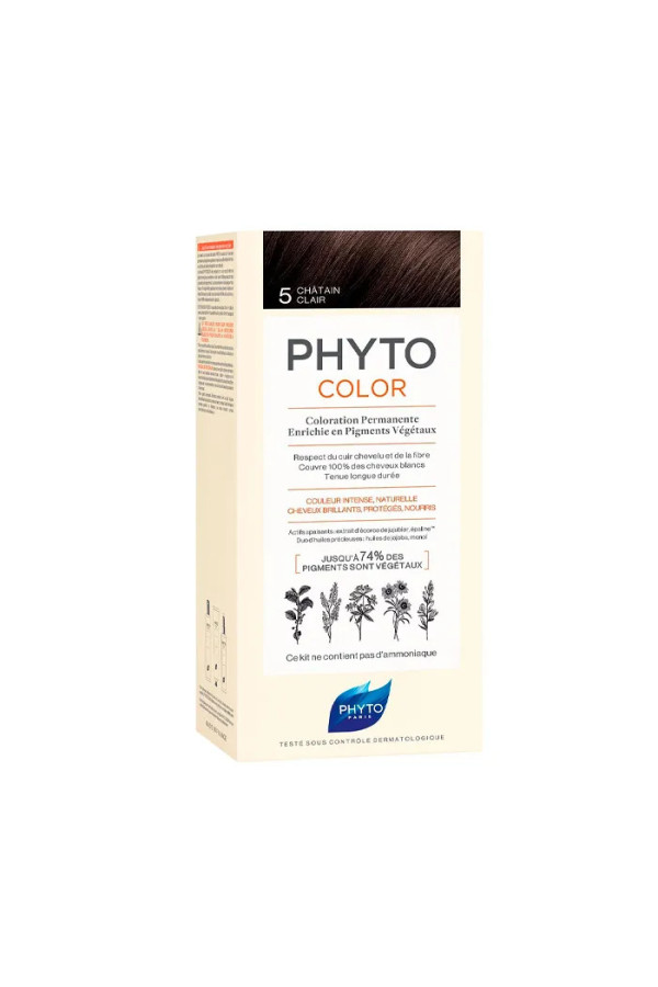 Phyto Hair Colour By Phytocolor 5 Light Brown 180g