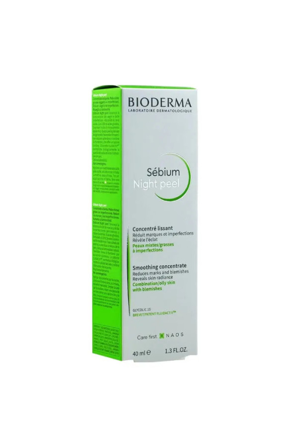 Boderma Sebium Night Peel Concentré Lissant 40ml