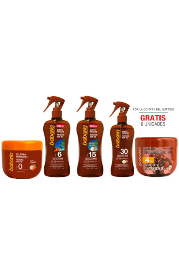 Lote Br Babaria Surtido Aceites 24 6 Gelatinas Gratis