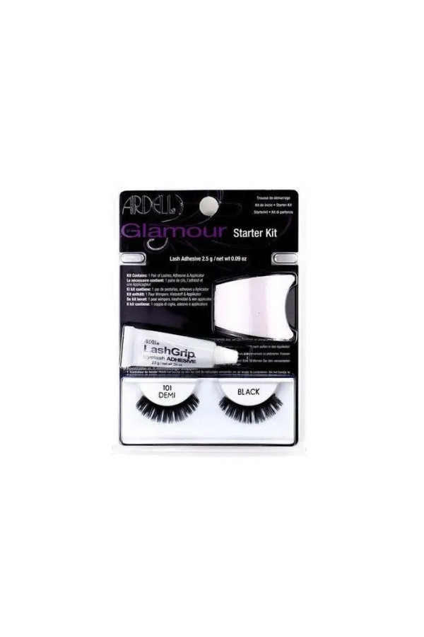 Ardell Glamour Faux Cils 101 Demi Black Coffret 3 Produits