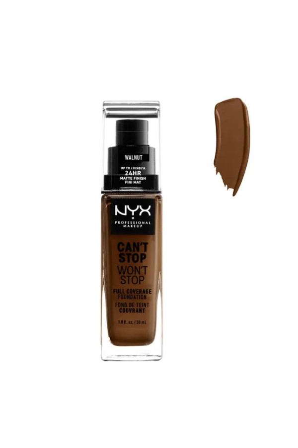 Nyx Can´t Stop Won´t Stop Full Coverage Foundation Walnut 30ml