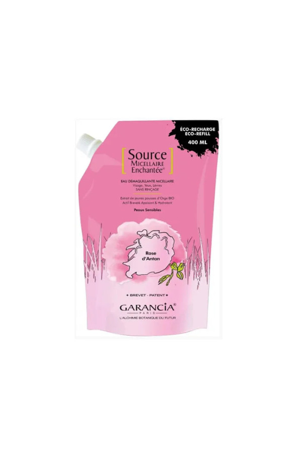 Garancia Source Micellaire Enchanté Démaquillant Eco-Recharge Rose D'Antan 400ml