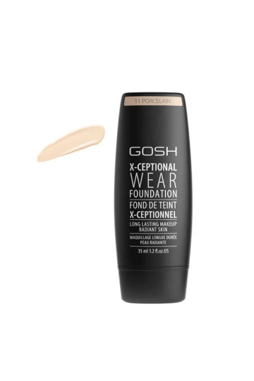 Gosh X-Ceptional Wear Foundation Long Lasting Makeup 11 Porcelain 35ml