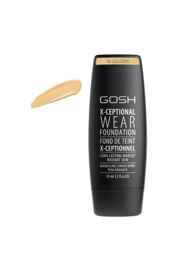 Gosh X-Ceptional Wear Foundation Long Lasting Makeup 16 Golden 35ml