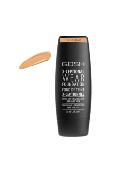 Gosh X-Ceptional Wear Foundation Long Lasting Makeup 19 Chestnut 35ml