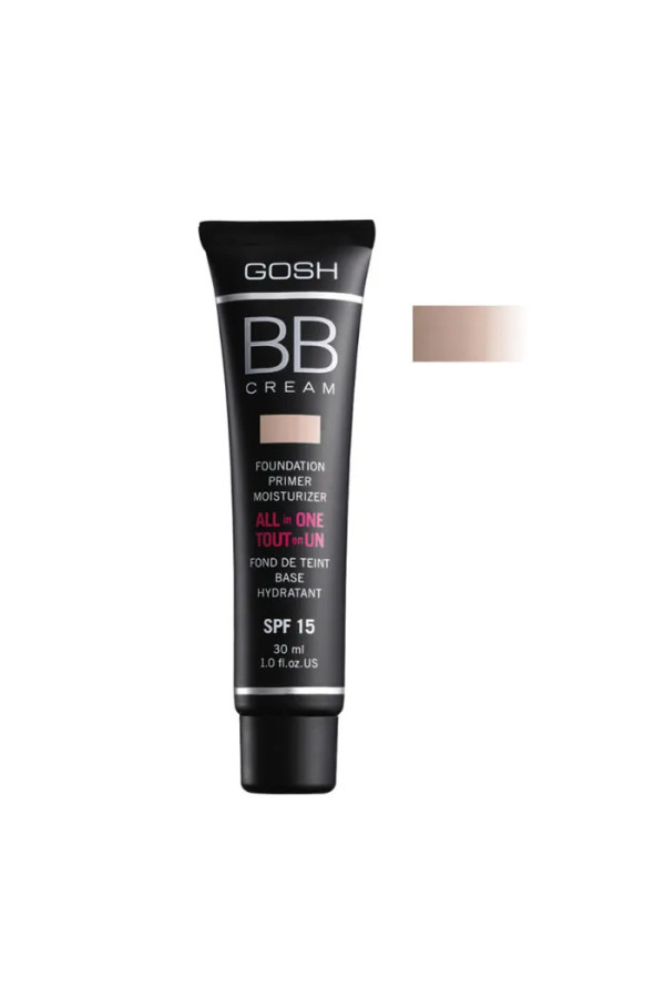 Gosh BB Cream Foundation Primer Moisturizer 02 Beige 30ml