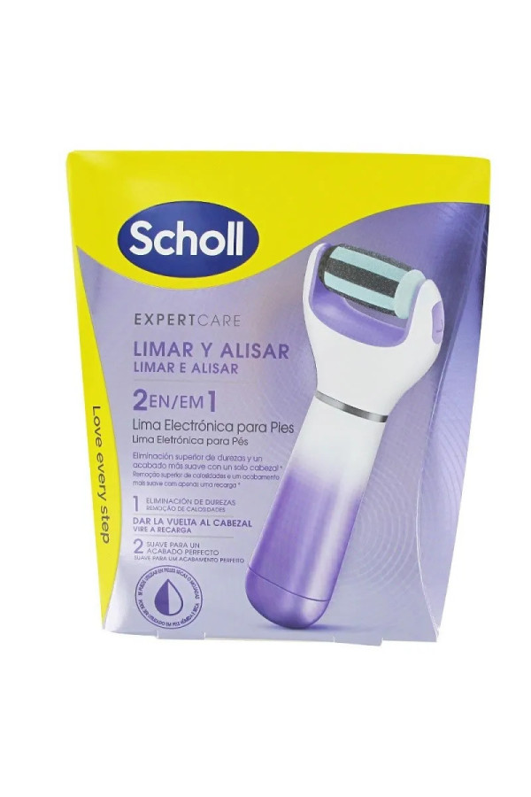 Scholl Velvet Smooth  Pedi Râpe Electrique Rose Avec Tête Exfoliante 