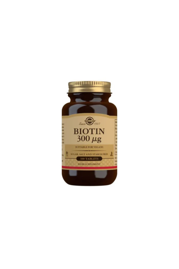 Solgar Biotin 300 µg Tablets - Pack of 100