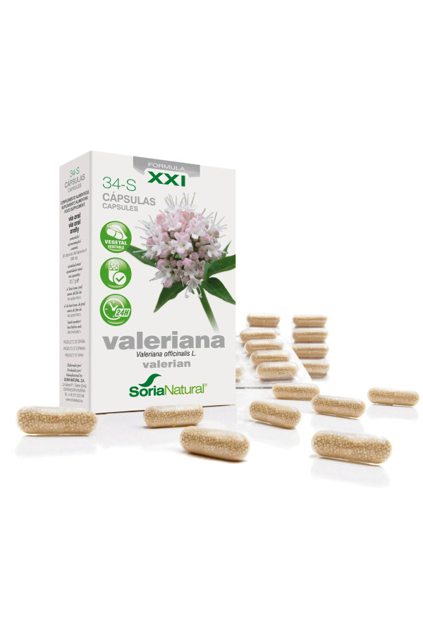 Soria 34-S Valeriana 600 Mg 30 Caps Liberacion Prolongad