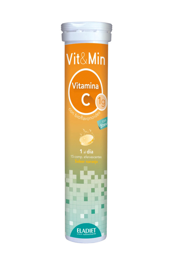 Eladiet Vit y Min Vitamina C 15 Comp Efervescentes