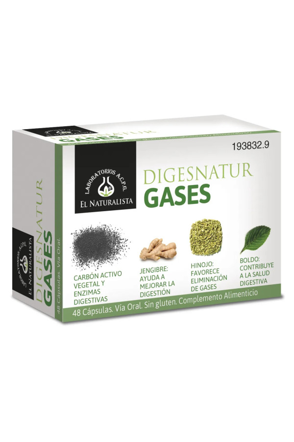 El Natural Digesnatur Gases 650 Mg X 48 Caps