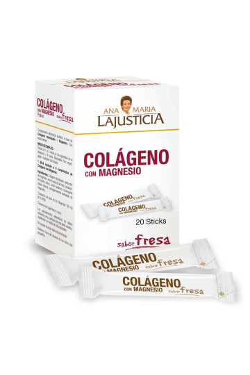Ana María Lajusticia Colageno Con Magnesio Sabor Fresa 20stick 4g