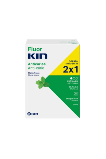 Kin Fluorkin  Bain De Bouche 2x500ml