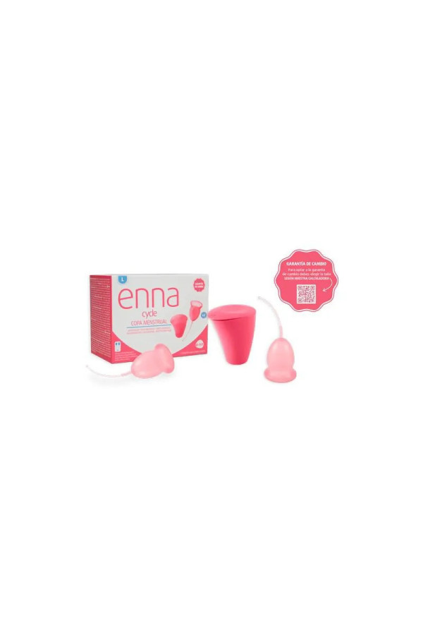 Enna Cycle Coupe Menstruelle Taille L 2 Tasses Stérilisateur