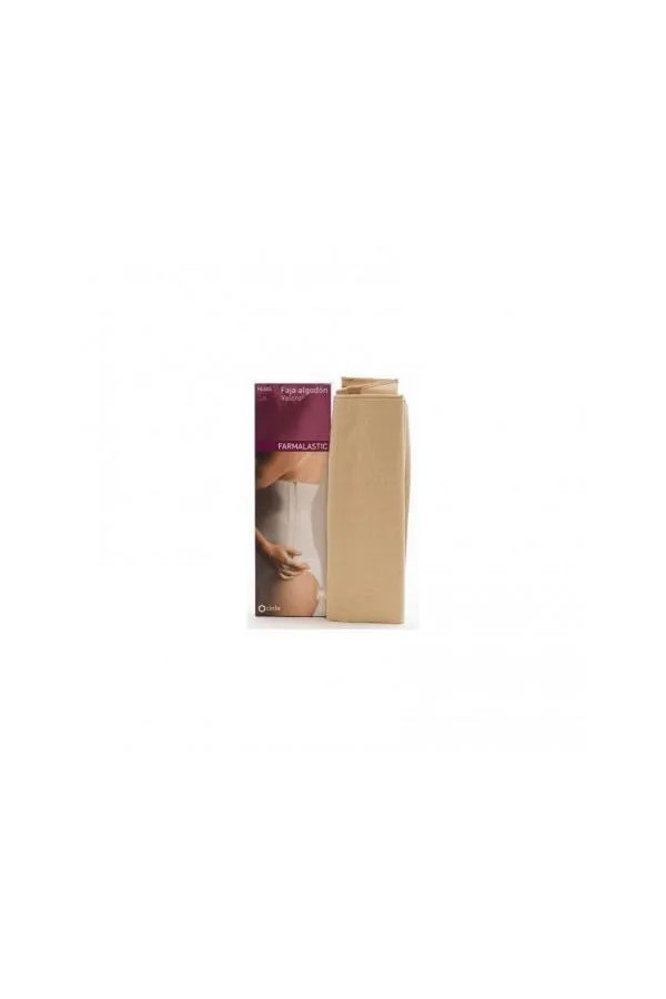 Faja De Algodón y Velcro Talla 1 Color Beige Farmalastic