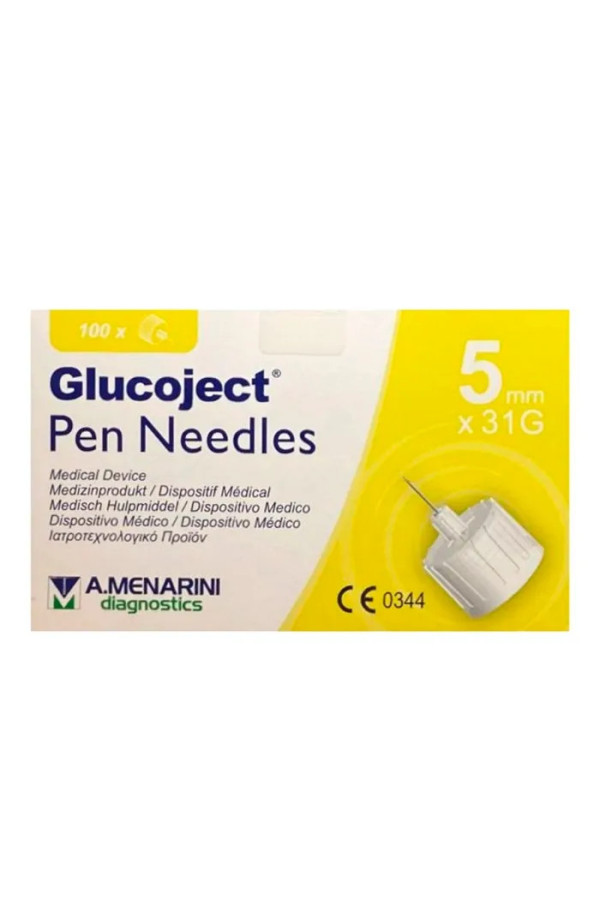 Menarini Glucoject Aiguille à Insuline 31gx5mm 100U