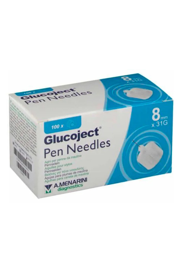 Menarini Glucoject Aiguille à Insuline 31gx8mm 100 Uds