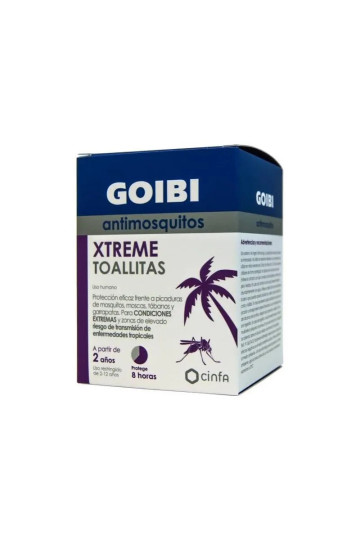 Goibi Xtreme Lingettes Anti-Moustiques 16 Unités