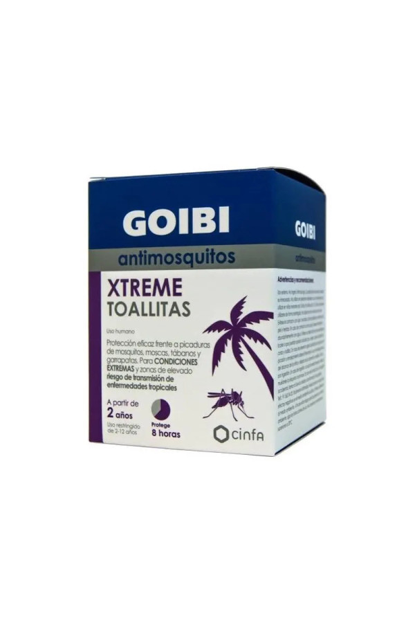 Goibi Xtreme Lingettes Anti-Moustiques 16 Unités
