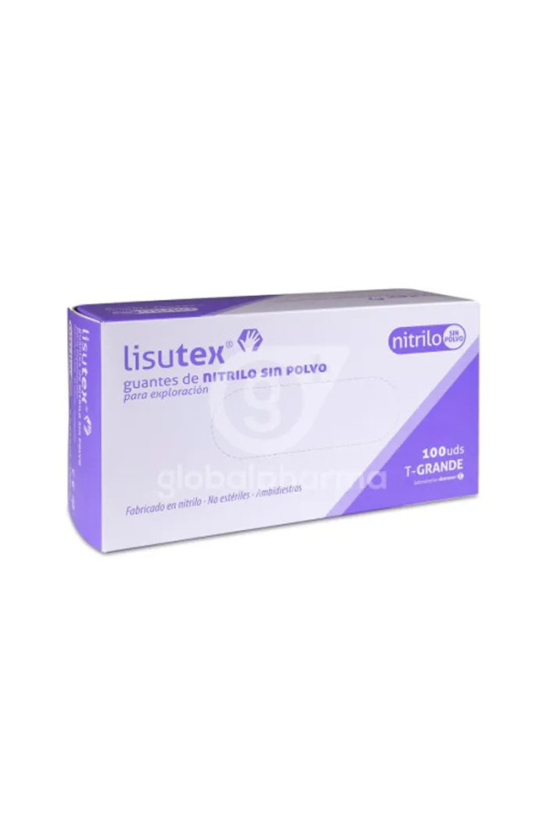 Guantex Lisutex Nitrilo S-P T-G 100U
