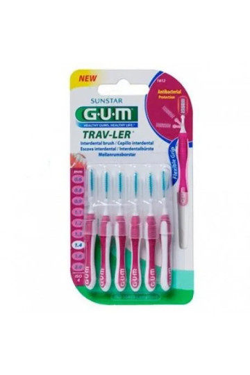Gum Travler Brossette Interdentaire Cylindrique Fine 1,4 Mm Réf 1612 4 Unités