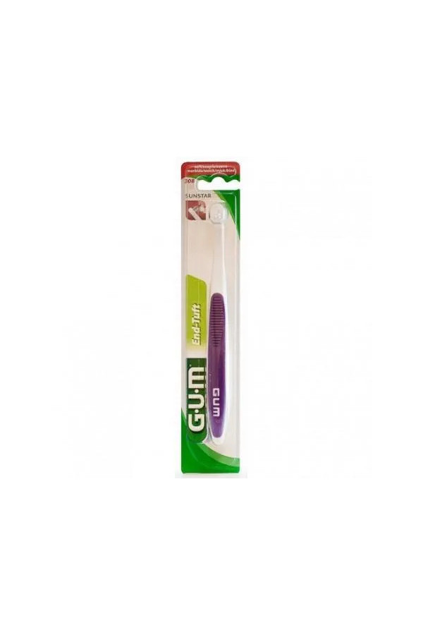 Gum G-U-M End Tuft Brush Toothbrush, 308rqb, 1 Ea