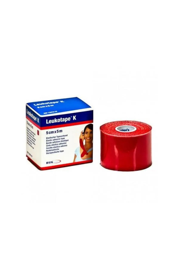 Leukotape K Venda Elástica Adhesiva Color Rojo 5 Cm X 5 M Bsn Medical