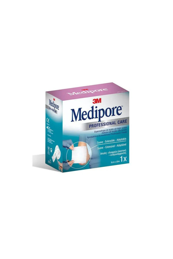 Esparadrapo Hipoalérgico Medipore 10m X 5cm