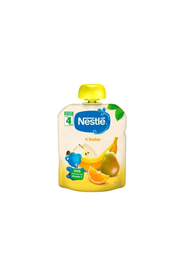 Nestle 3x Nestlé Naturnes Purée 4 Fruits 6 Mois 90g