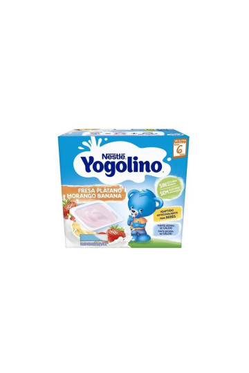 Nestle Nestlé Yogolino Fresa y Plátano 6m 4x 100g