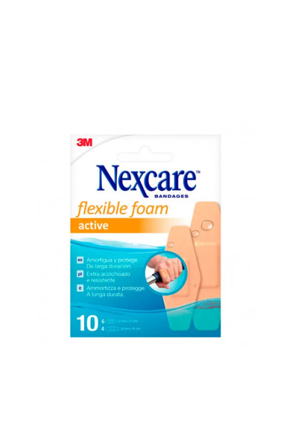 Nexcare Active Bandes Assorties 10 Pcs