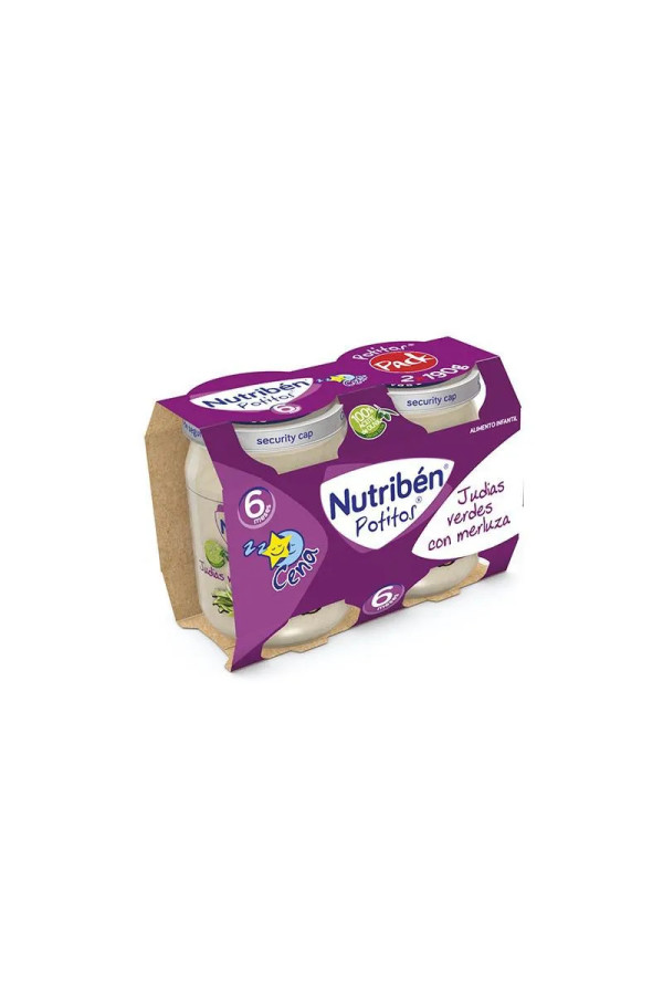 Nutriben Nutribén Potito Cena Bipack Judías Verdes Con Merluza 2x 190g