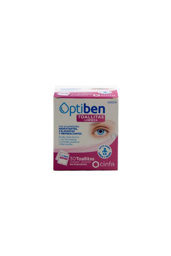 Optiben Toallitas Oculares 30uds