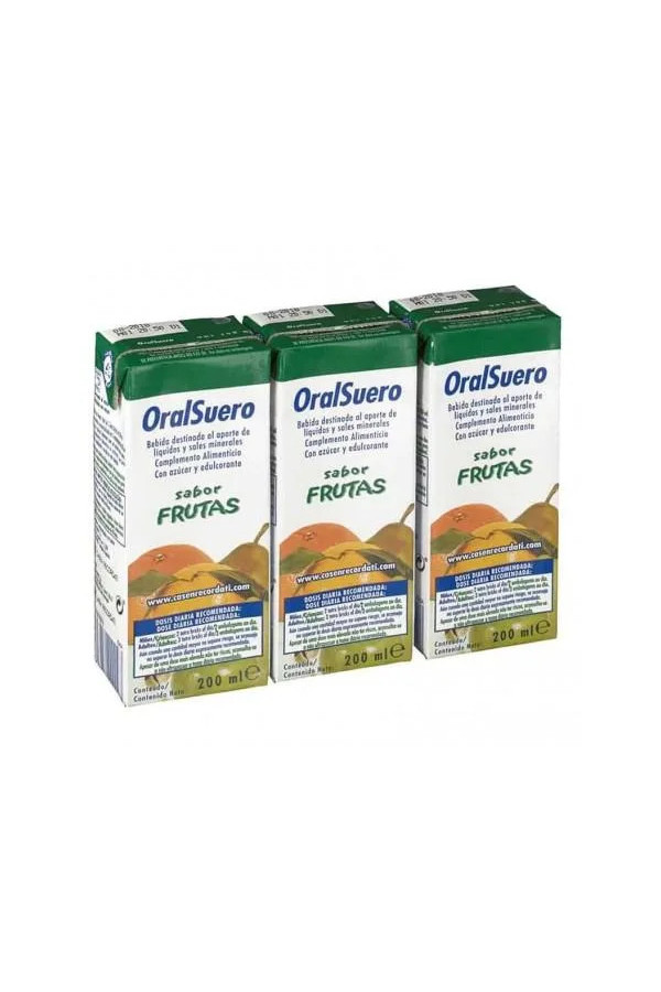 Bioral Casen Oralsuero Fruit Brik 200ml Paquet 3 Unités