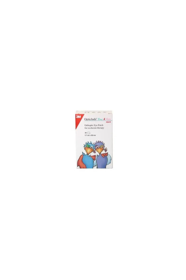 Opticlude Pansements Oculaires Imprimés Grande Taille 30 U