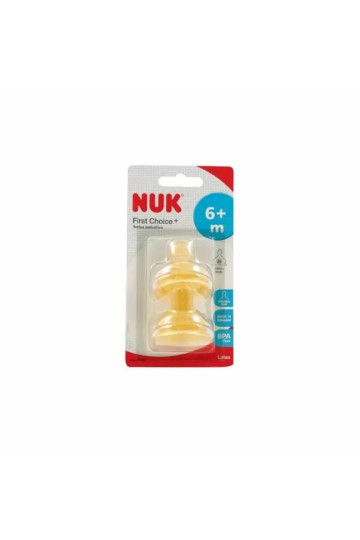 Nuk Tétine large Fc 6-18m Latex Bi 2 Uds