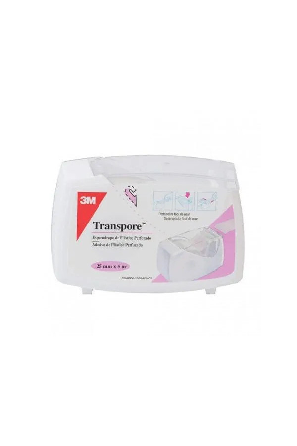 Ioox Transpore Esparadrapo Blanco 5 M X 2,5 Cm 3m