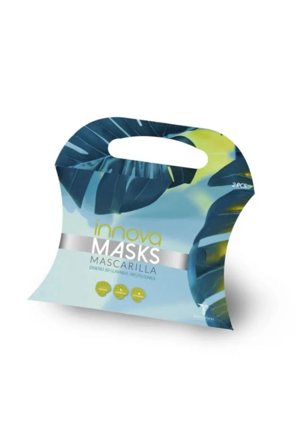  Innovafarm Washable Reusable Mask Black  Set 2 Pieces