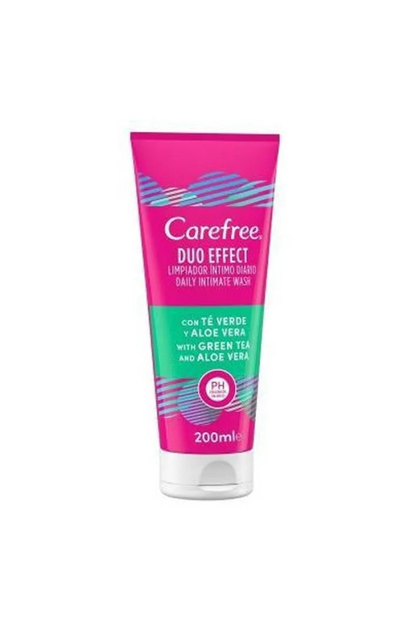 Carefree Duo Effect Intimate Cleanser Green Tea & Aloe Vera 200ml