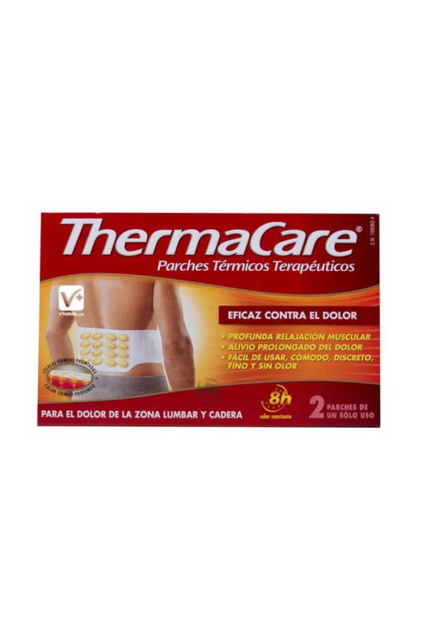 Thermacare Patch Auto Chauffant Bas Du Dos Et Hanches 2 Unités 