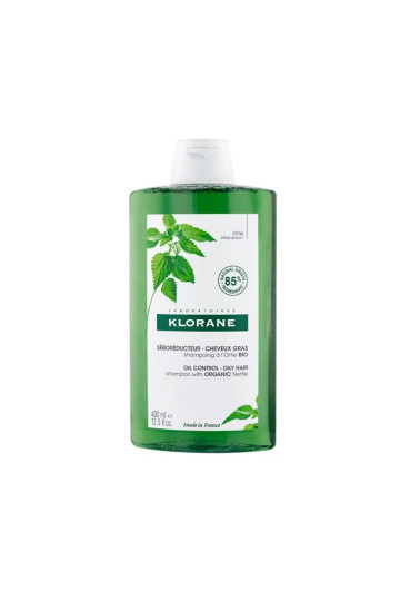 Klorane Shampoing Á l'Ortie Bio - Séborégulateur Cheveux Gras 400ml